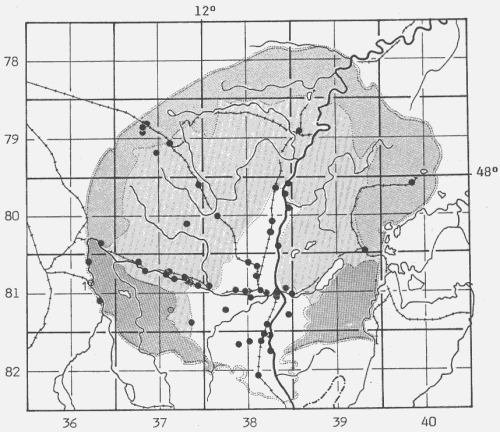 Cardaminopsis arenosa - Punkt-Übersichtskarte Voralpines Inn-Hügelland