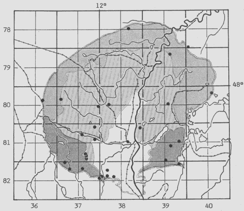 Chenopodium bonus-henricus - Punkt-Übersichtskarte Voralpines Inn-Hügelland