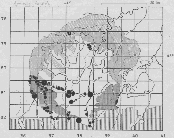 Anthriscus nitida - Bestandes-Übersichtskarte Voralpines Inn-Hügelland