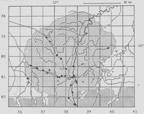 Acinos arvensis - Punkt-Übersichtskarte Voralpines Inn-Hügelland