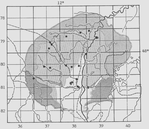 Amaranthus  - Punkt-Übersichtskarte Voralpines Inn-Hügelland