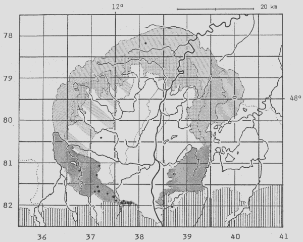 Antennaria dioica - Bestandes-Übersichtskarte Voralpines Inn-Hügelland