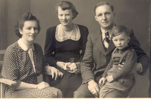 Familie Wilhelm und Erna Zahlheimer 1951